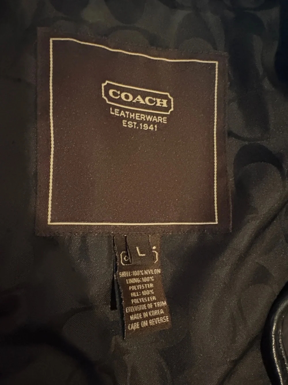 Coach Women's Black Quilted Button-Front Barn Jacket - Picture 4 of 7